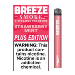 Breeze Plus Zero Strawberry Mint – Disposable Vape Review