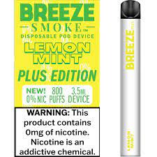 Breeze Plus Lemon Mint – Disposable Vape Flavors