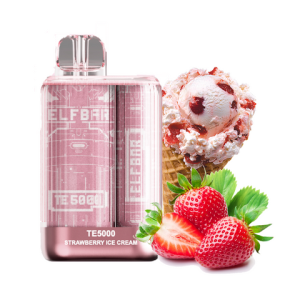 Elf Bar TE5000 Strawberry Ice Cream: A Cool Symphony of Sweet Delight